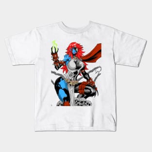 Mystique/Spawn Mashup Kids T-Shirt